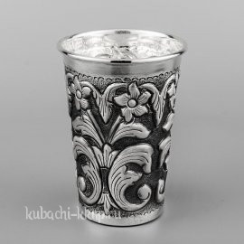 Серебряный стакан «Узор» - ст091