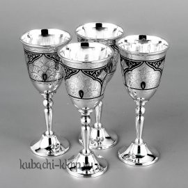 Набор серебряных рюмок «На четверых» - нр014