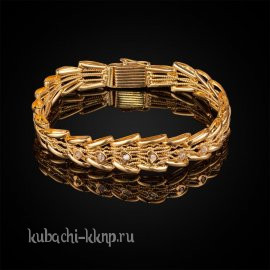 Браслет с позолотой «Елочка» - бр8 позол