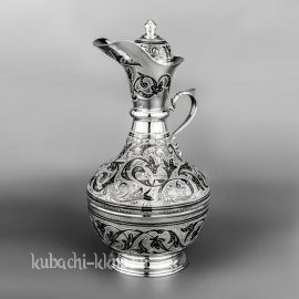 Графин серебряный со съемной крышкой, 400мл - гр014