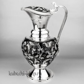 Серебряный кувшин с крышкой - кв149