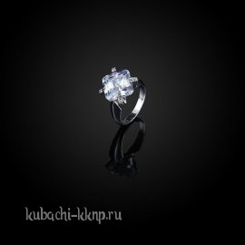 Серебряное кольцо Кубачи с фианитами  - к808