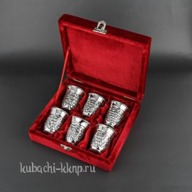 Набор серебряных стопок - стп029-6