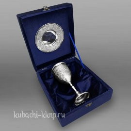 Большой серебряный набор для кидуша 