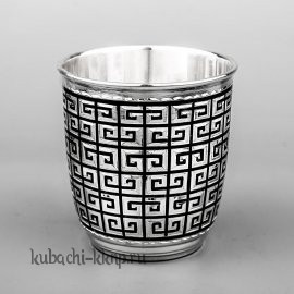 Серебряный стакан с чернением 