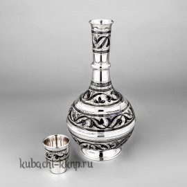 Серебряный графин для питья «Эгоист» - гр018