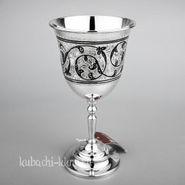 Винный серебряный  фужер - ф0029