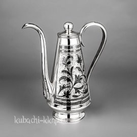 Серебряный кофейник - кфн003