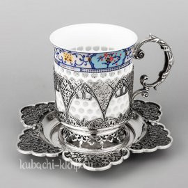 Серебряный подстаканник «Эксклюзив» - пд072