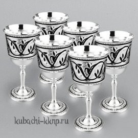 Набор серебряных фужеров 