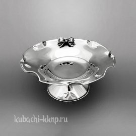 Оригинальная серебряная конфетница 