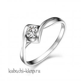 Нежное женское кольцо из белого золота - KLRW0050