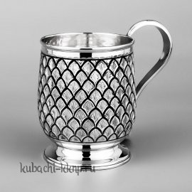 кружка из серебра «чешуя» - кр072