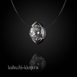 Серебряное колье-невидимка на леске 