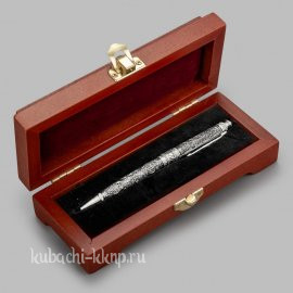 Серебряная шариковая ручка авторской работы 