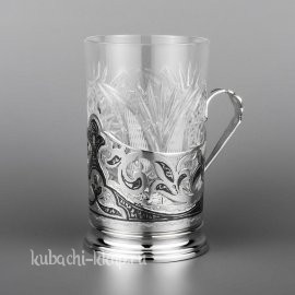Серебряный Кубачинский подстаканник - пд001