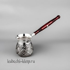 Серебряная турка «Антик ромб» - т025