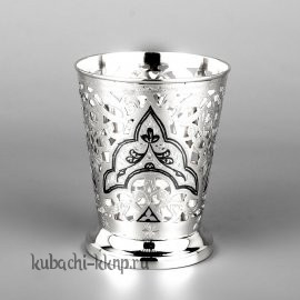 Салфетница из серебра с гравировкой  - сл022