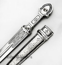 Небольшой серебряный кинжал - КН40