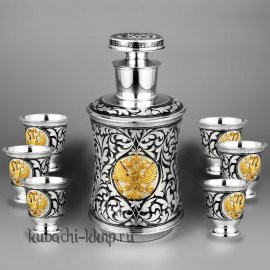 водочный, коньячный набор с гербом «Властный» - вс011