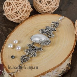 Эксклюзивный браслет из серебра ручной работы - БРК0003