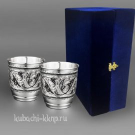 Набор серебряных стаканов  925 пробы - ст113-2