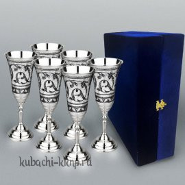 Набор серебряных фужеров 