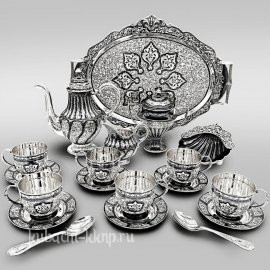 Чайный сервиз из серебра 