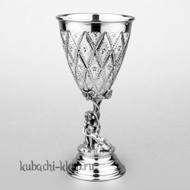 Серебряный фужер «Лазер» - ф054