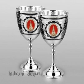 Набор серебряных бокалов 