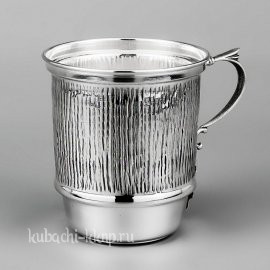 Большая серебряная кружка для воды из серебра 925 пробы 