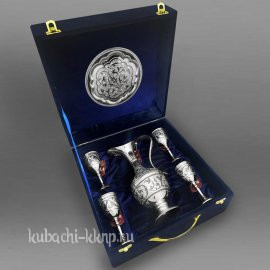 Серебряный набор для коньяка 