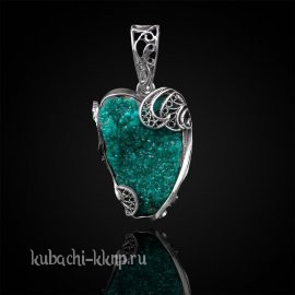 Кулон из серебра с диопазом 