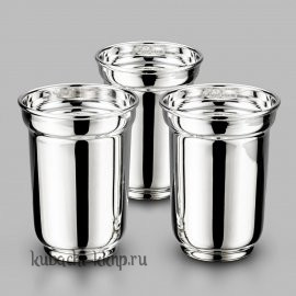 Набор больших стопок из чистого серебра 999 пробы 