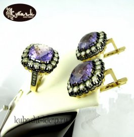 Кармазин с аметистами - к163