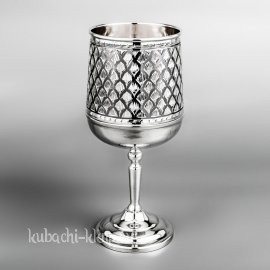 Серебряный Фужер для вина «Чешуя» - ф00018