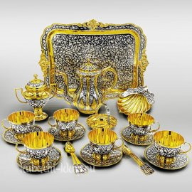 Чайный сервиз из серебра 