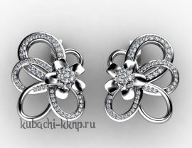 Фантазийные золотые серьги - 00018e