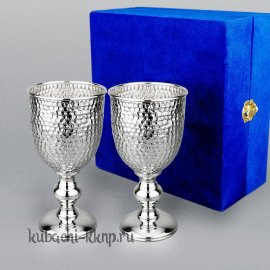 Набор серебряных фужеров для вина 