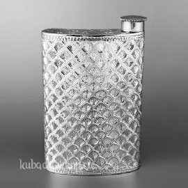 Серебряная фляга ручной работы. - ФЛ125