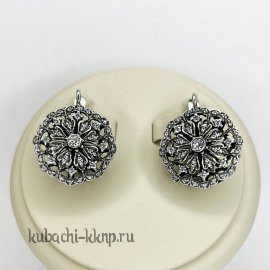 Крупные женские серьги 