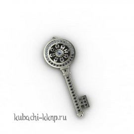 Кулон из белого золота 585 пробы - 00125