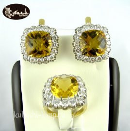 Кармазин с цитрином - к178