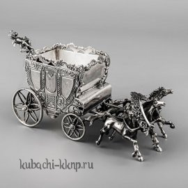 Серебряная солонка/перечница «Карета» - с019