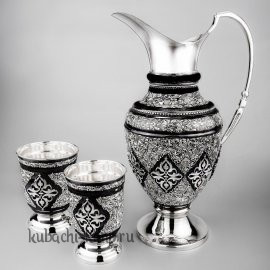 Серебряный набор для питья «Грация» - ндв032