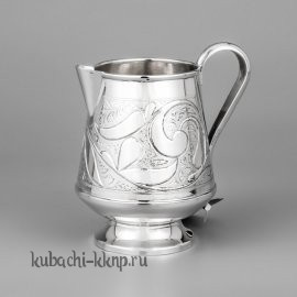 Молочник из серебра без черни - м002