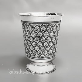 Серебряный стакан с оригинальным орнаментом (Ag 875) - СТ114