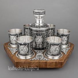 Серебряный набор для питья «Эксклюзив» - вс019
