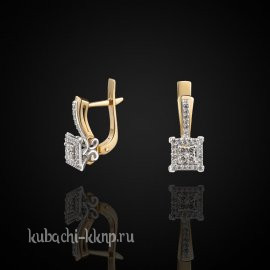 Золотые серьги 