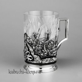 Подстаканник серебряный «Грация» - пд058